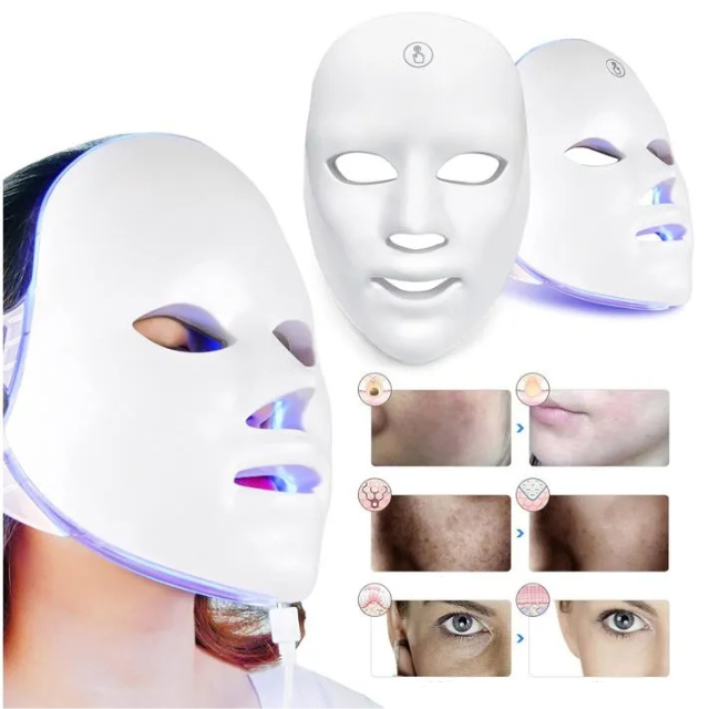Rechargeable LED Photon Mask - Spa-Quality Glow at Home