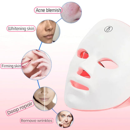 Rechargeable LED Photon Mask - Spa-Quality Glow at Home